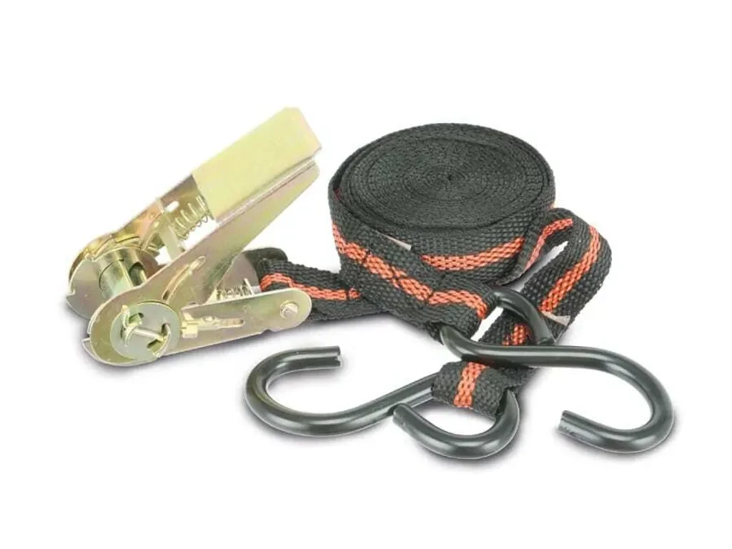 KRAFTMANN Knarren-Spannband 3553 Spanngurt, 5 m, 24 mm, 2 Haken