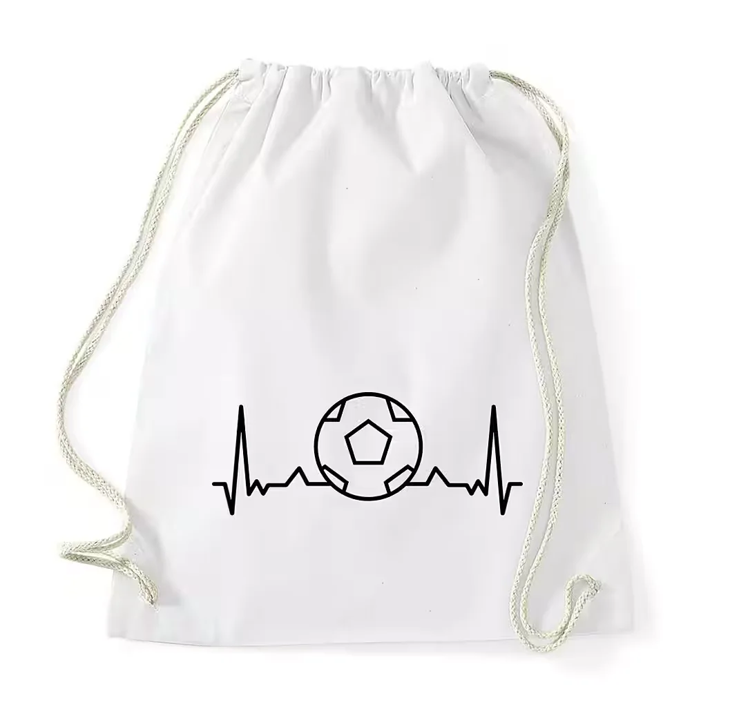 YOUTH DESIGNZ Turnbeutel Heartbeat Fußball aus Baumwolle