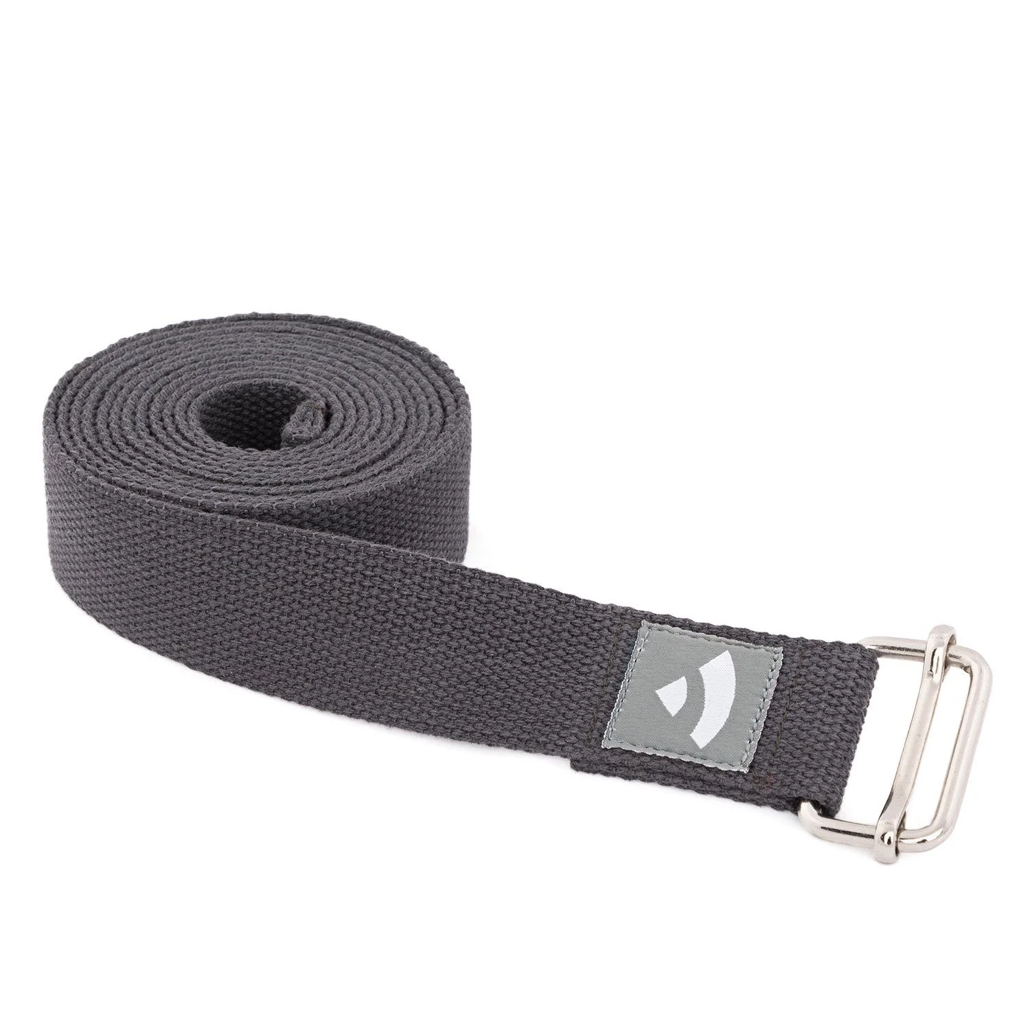 BODHI Yogagurt ASANA BELT 2,5 m mit Metallschnalle anthrazit
