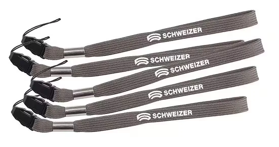 SCHWEIZER Lanyard für Leuchtlupe Anthrazit 5er Pack