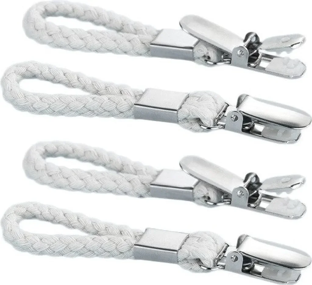 Handtuchclips Kordel 4er Set Handtuchaufhänger