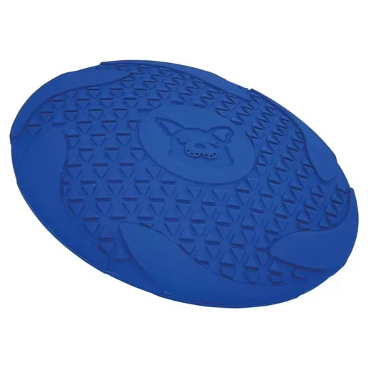 NOBBY Hundespielzeug Frisbee Vollgummi blau Outdoor