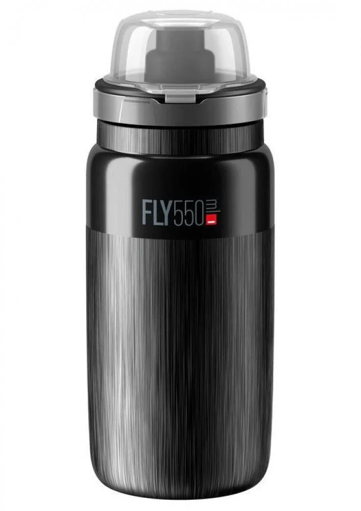Elite Fahrrad-Trinkflasche Fly Tex MTB 550 ml schwarz